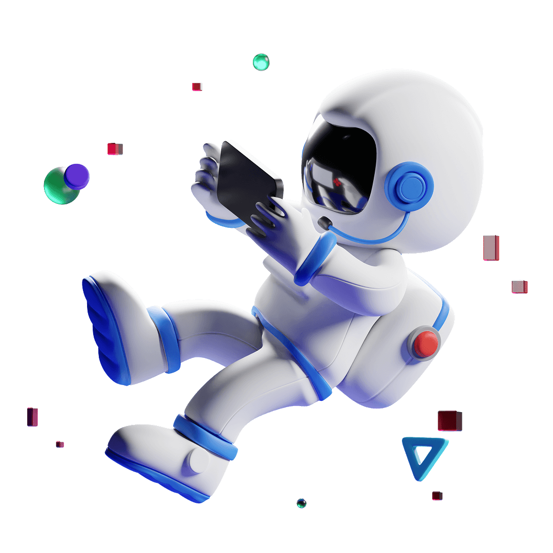 3D gaming illustration showing game localization concept